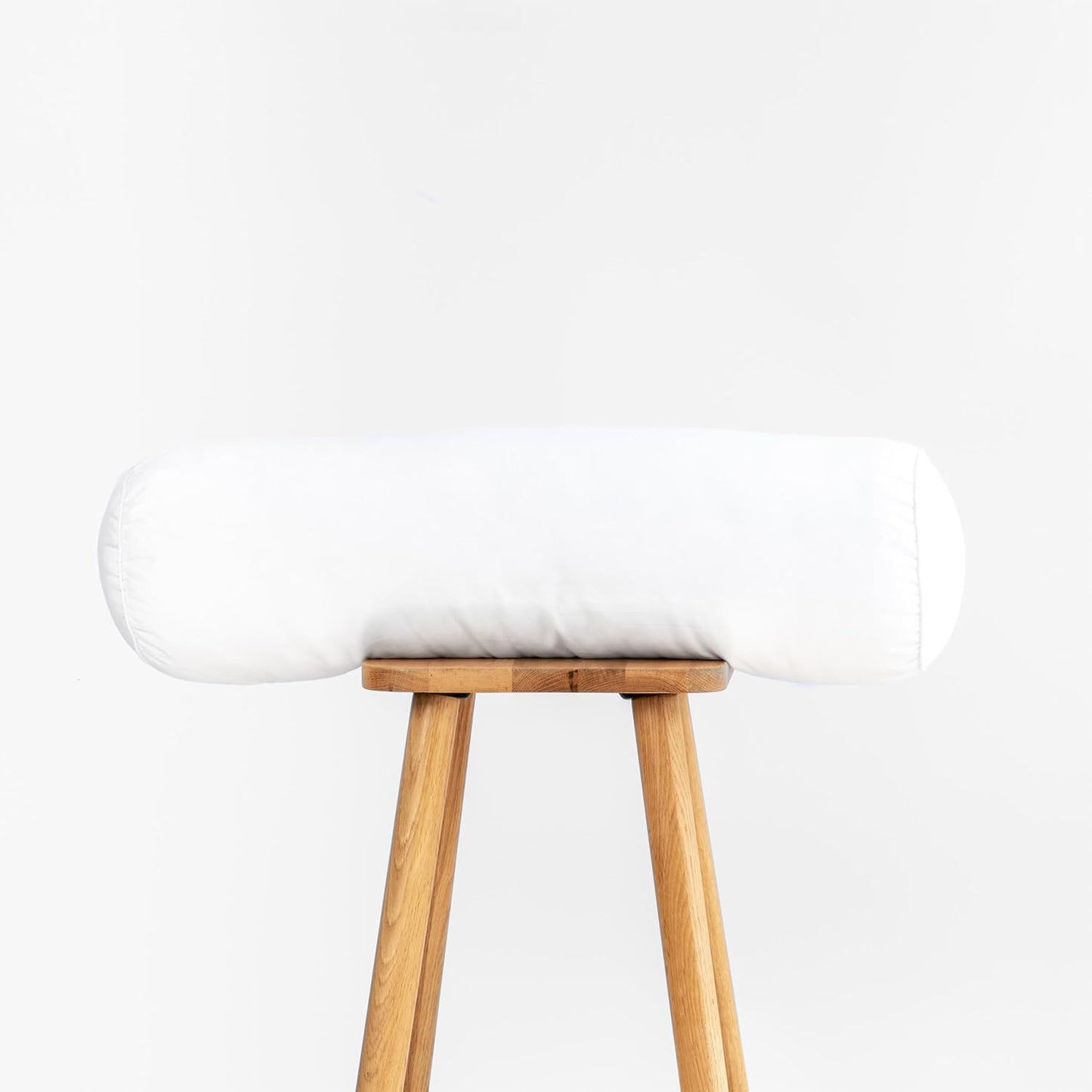 Hofdeco Premium Bolster Pillow Insert, 7"x22" ( Cover Size 6"x20") Water Resistant Synthetic Down Alternative Sham Stuffer for Patio, Bench, Garden, White