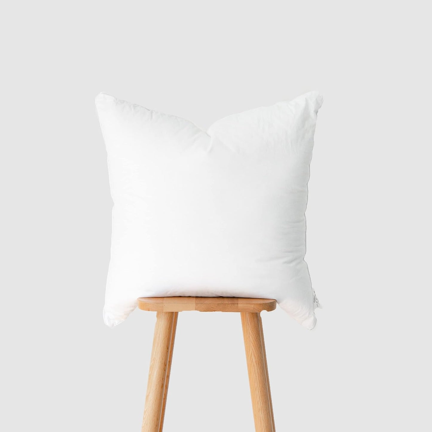 Hofdeco Premium Bolster Pillow Insert, 7"x22" ( Cover Size 6"x20") Water Resistant Synthetic Down Alternative Sham Stuffer for Patio, Bench, Garden, White