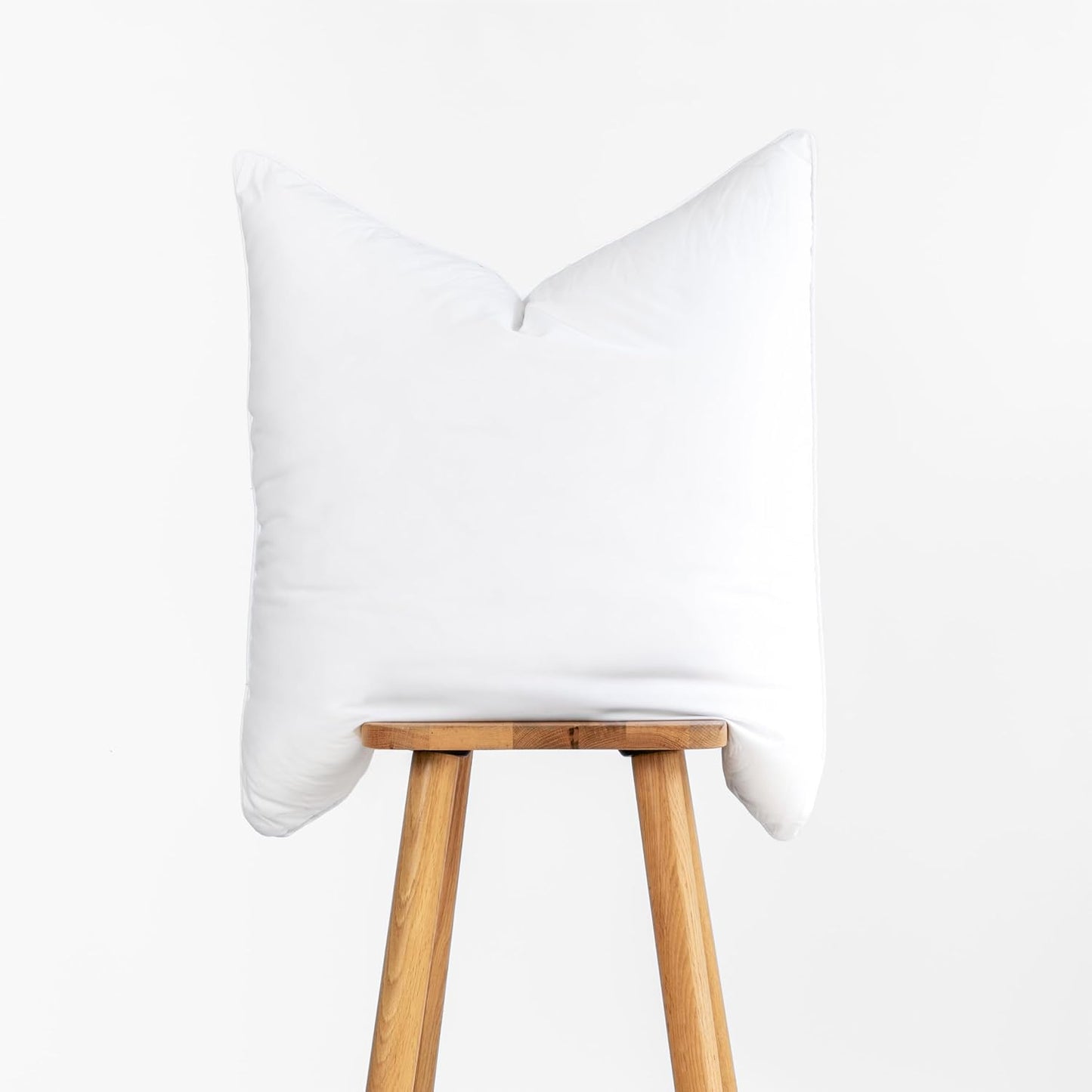 Hofdeco Premium Bolster Pillow Insert, 7"x22" ( Cover Size 6"x20") Water Resistant Synthetic Down Alternative Sham Stuffer for Patio, Bench, Garden, White